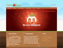 Tablet Screenshot of mymiracleberry.com